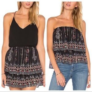 Joie Lyane Convertible Silk Top / Skirt Black
